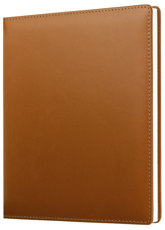 Gästebuch (gebunden) | Echtleder | BOXCALF hellbraun