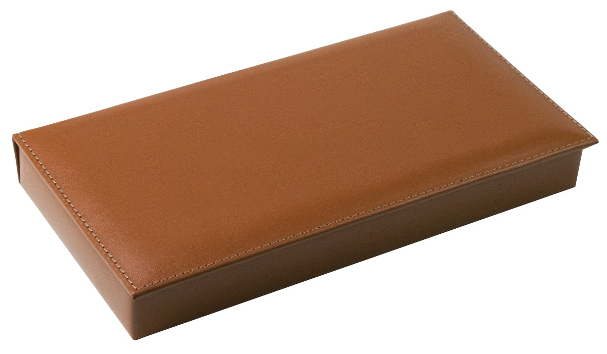 Ablagekasten mit Deckel PREMIUM LEDER BOXCALF cuoiobraun (glatt)