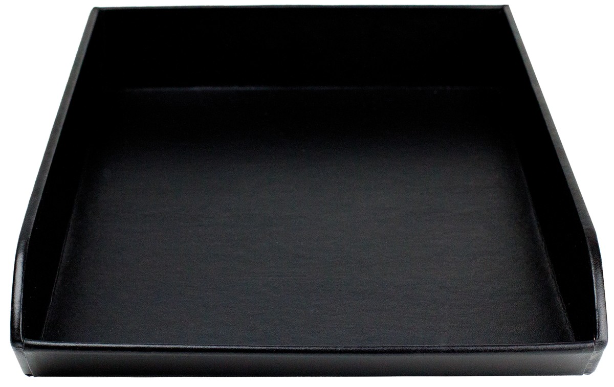 Briefablagekasten PREMIUM LEDER BOXCALF schwarz (glatt)