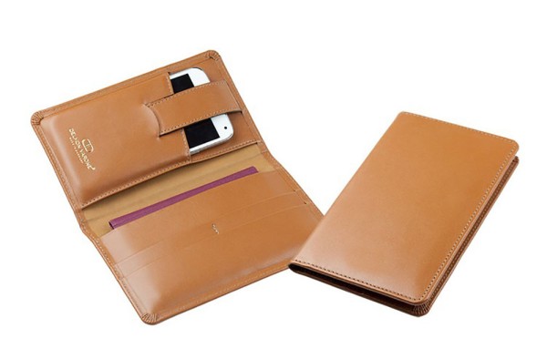Reisebrieftasche PREMIUM LEDER BOXCALF cuoiobraun (glatt)