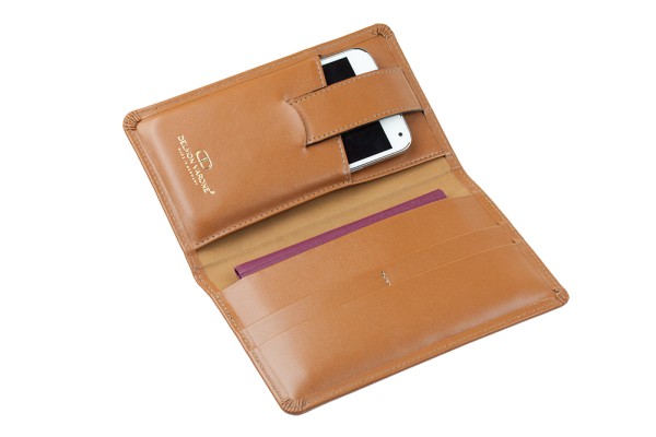 Reisebrieftasche PREMIUM LEDER BOXCALF cuoiobraun (glatt)