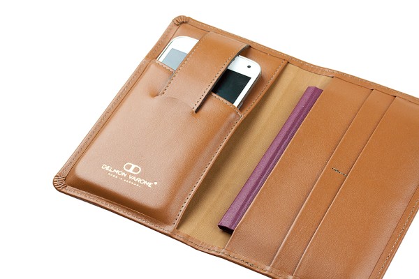 Reisebrieftasche PREMIUM LEDER BOXCALF cuoiobraun (glatt)