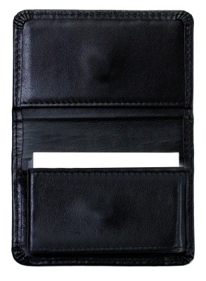 Visitenkartenetui XXL mit Magnetverschluß PREMIUM LEDER BOXCALF schwarz (glatt)