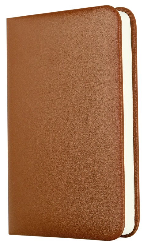 Notizbuch Pocket Format (gebunden) | Echtleder | BOXCALF hellbraun