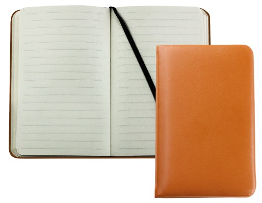 Pocket Notizbuch (gebunden) PREMIUM LEDER BOXCALF cuoiobraun (glatt)