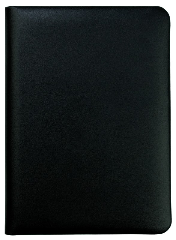 Adressbuch DIN A6+ (gebunden) | Echtleder | BOXCALF schwarz