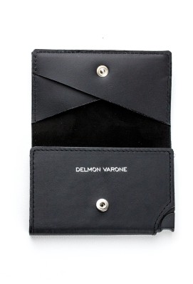 Slim Wallet Cardprotector mit RFID Schutz in PREMIUM LEDER BOXCALF schwarz