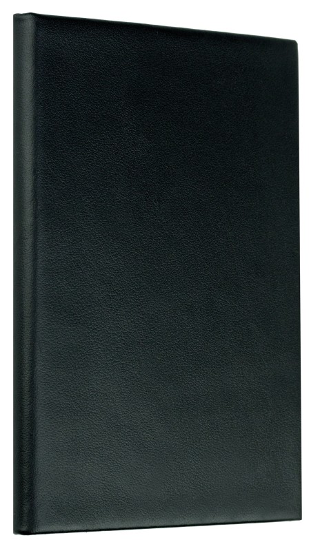 Adressbuch Pocket Format (gebunden) | Echtleder | BOXCALF schwarz