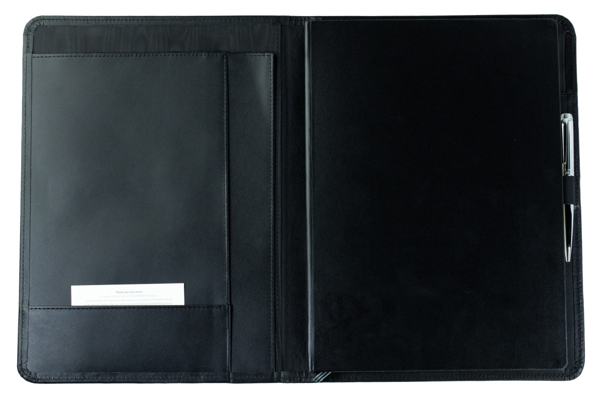 Notizbuch DIN A4+ | Echtleder | BOXCALF schwarz