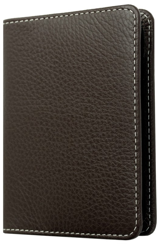 Notizblock DIN A7 | Echtleder | SOFTGRAIN dunkelbraun