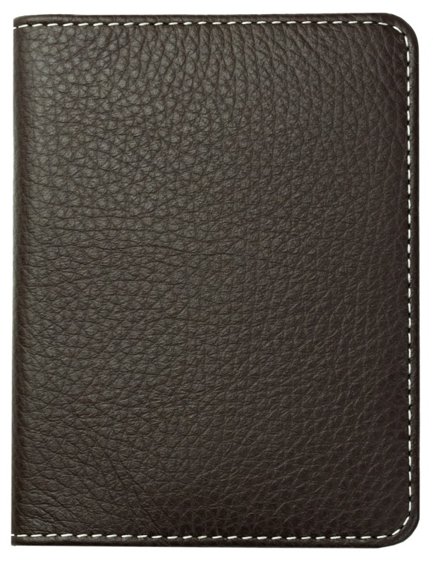 Notizblock DIN A7 | Echtleder | SOFTGRAIN dunkelbraun