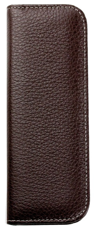 RV-Schreibgeräteetui PREMIUM LEDER SOFT GRAIN dunkelbraun (genarbt)
