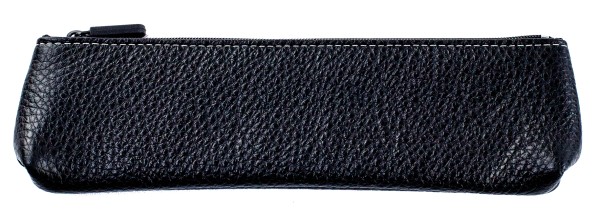 Schlamperetui small PREMIUM LEDER SOFT GRAIN schwarz (genarbt)