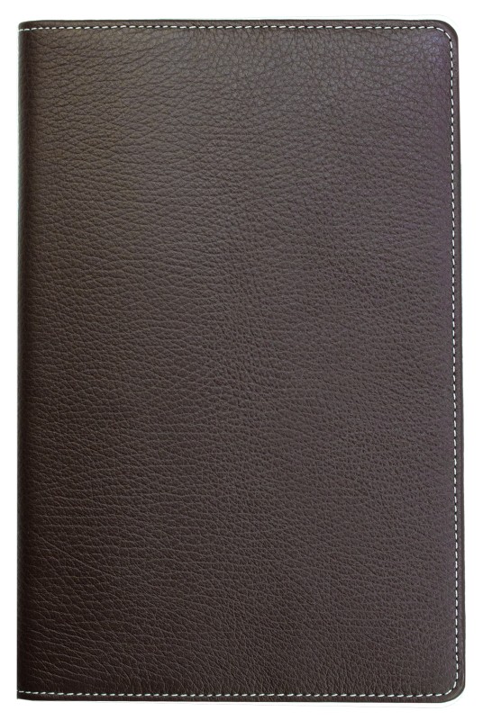 Notizbuch DIN A5 schmal | Echtleder | SOFTGRAIN dunkelbraun