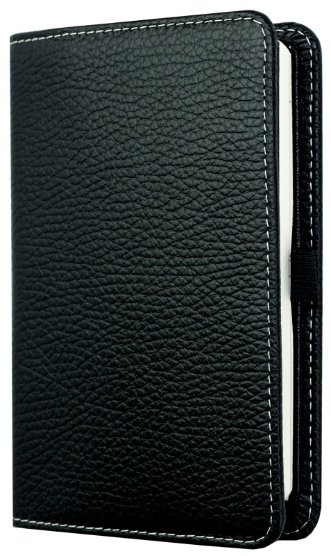 Notizbuch Pocket Format | Echtleder | SOFTGRAIN schwarz