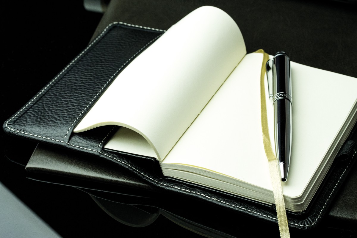 Notizbuch Pocket Format | Echtleder | SOFTGRAIN schwarz