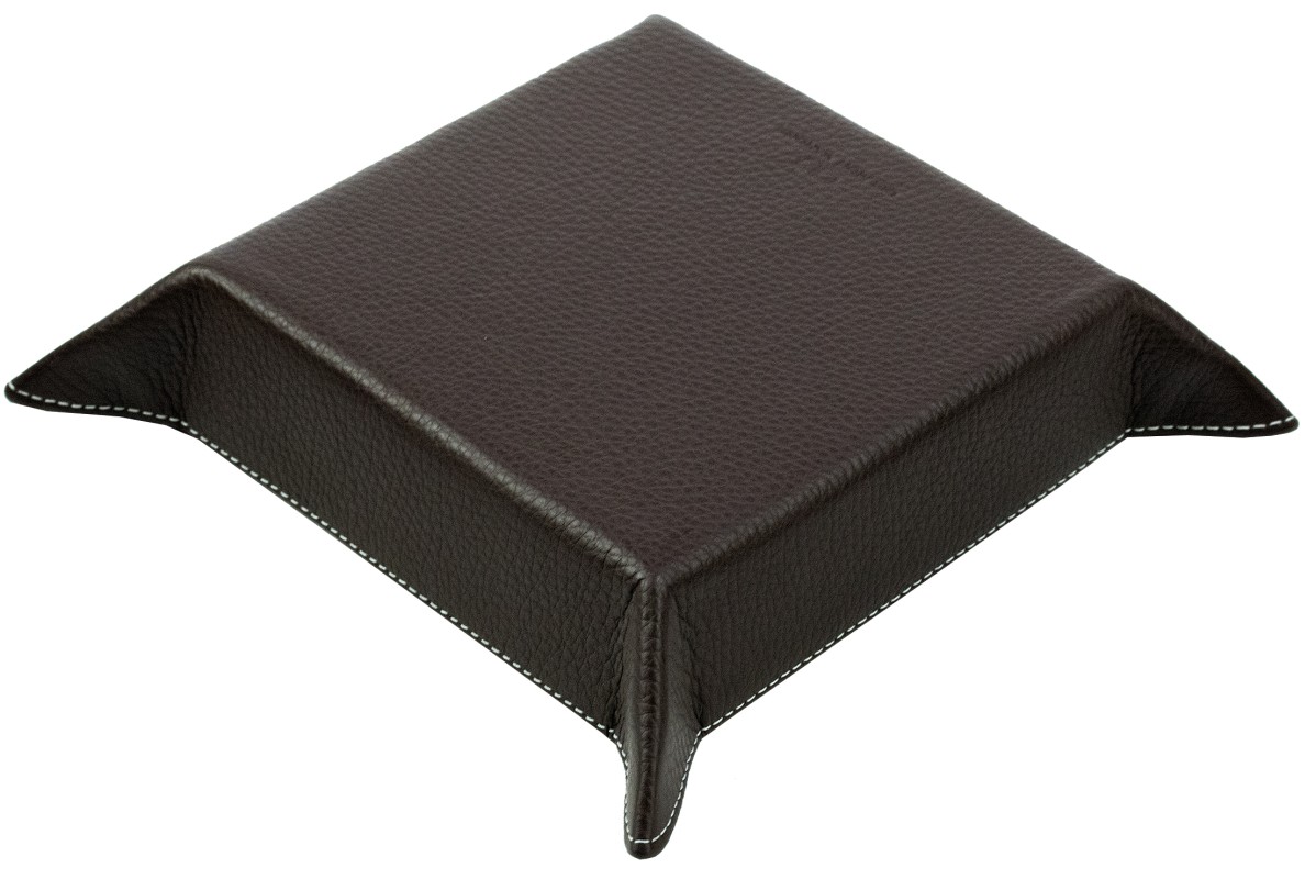 Taschenleerer PREMIUM LEDER SOFT GRAIN dunkelbraun (genarbt)