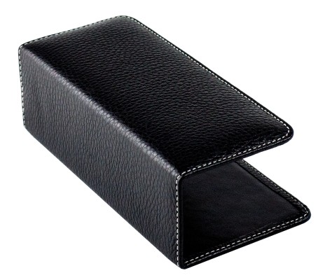 Briefständer PREMIUM LEDER SOFT GRAIN schwarz (genarbt)