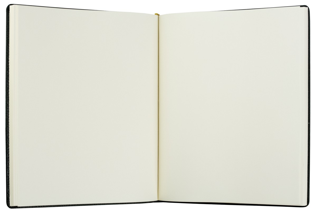 Gästebuch (gebunden) | Echtleder | SOFTGRAIN schwarz