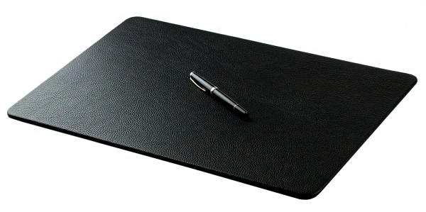Schreibunterlage "Sekretär" 33 x 50 cm PREMIUM LEDER SOFT GRAIN schwarz (genarbt)