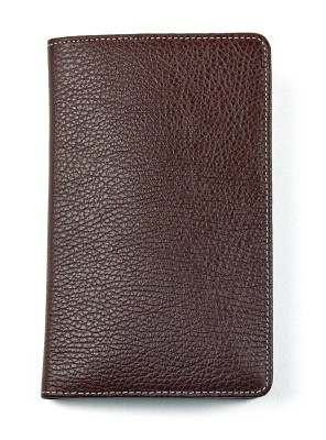 Reisebrieftasche PREMIUM LEDER SOFT GRAIN dunkelbraun (genarbt)