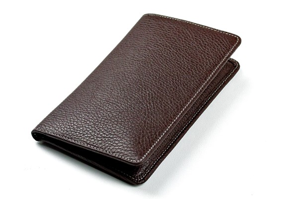 Reisebrieftasche PREMIUM LEDER SOFT GRAIN dunkelbraun (genarbt)