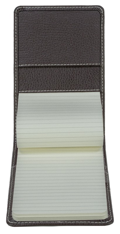 Notizblock Pocket Format | Echtleder | SOFTGRAIN dunkelbraun