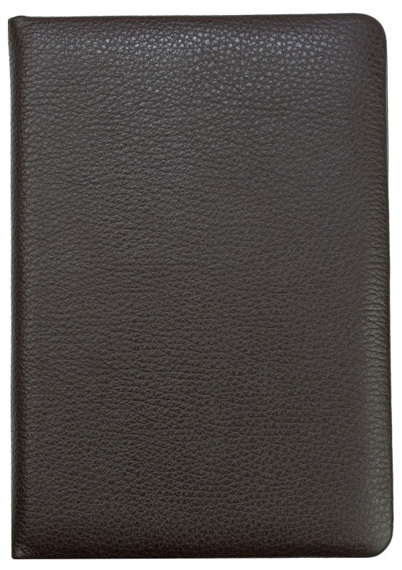 Adressbuch DIN A5 (gebunden) | Echtleder | SOFTGRAIN dunkelbraun