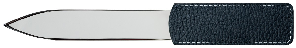 Brieföffner PREMIUM LEDER SOFTGRAIN schwarz (genarbt)