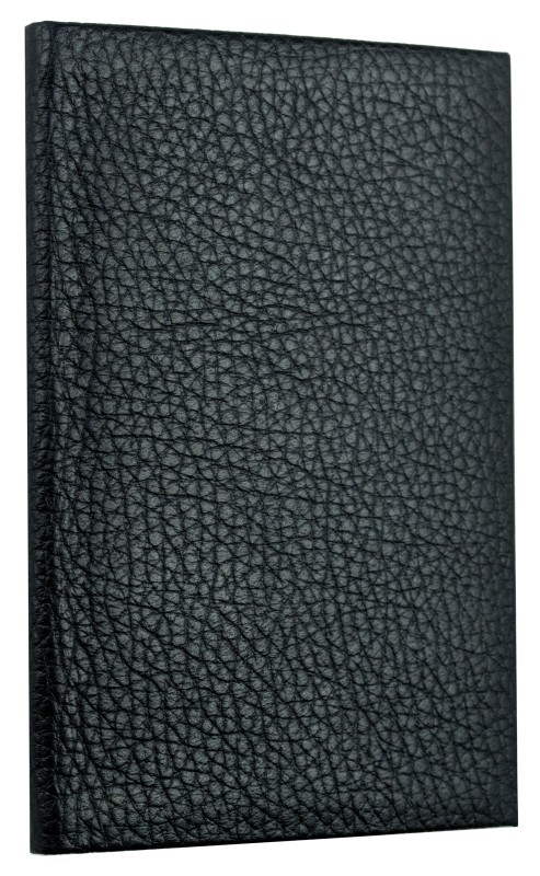 Adressbuch Pocket Format (gebunden) | Echtleder | SOFTGRAIN schwarz