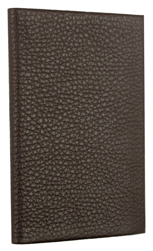 Adressbuch Pocket Format (gebunden) | Echtleder | SOFTGRAIN dunkelbraun