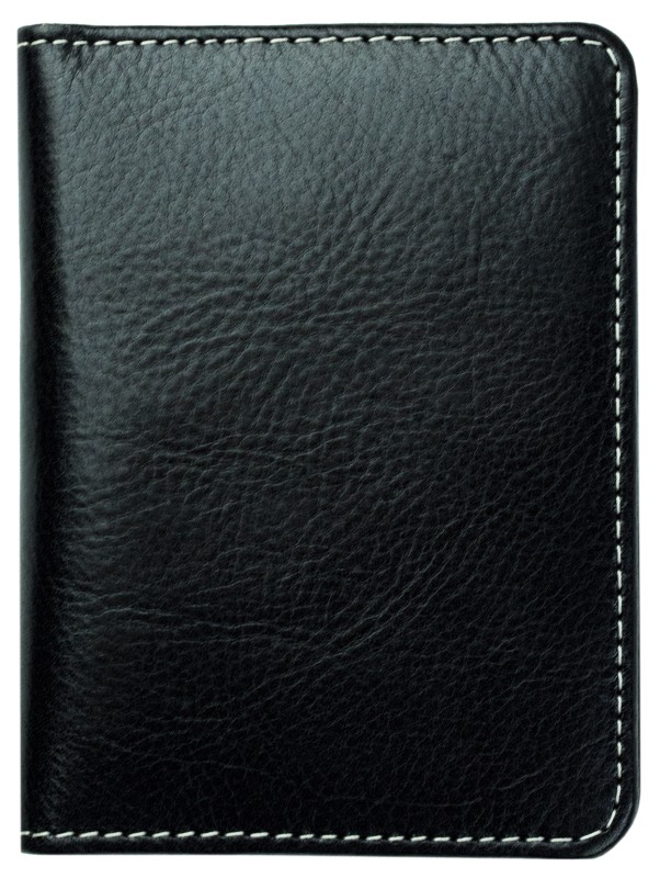 Notizblock DIN A7 | Echtleder | VINTAGE schwarz