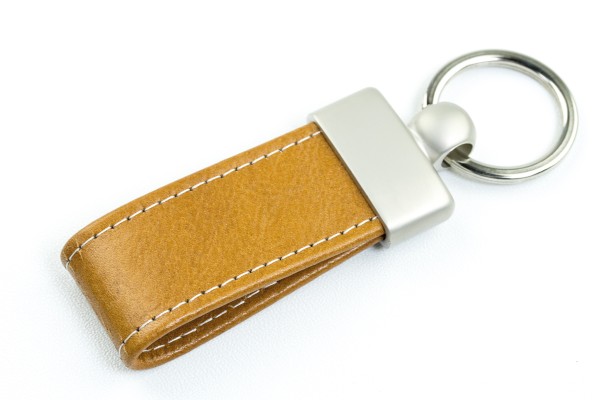 Schlüsselanhänger PREMIUM LEDER VINTAGE Anilin cuoiobraun