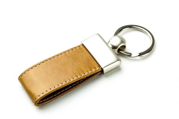 Schlüsselanhänger PREMIUM LEDER VINTAGE Anilin cuoiobraun