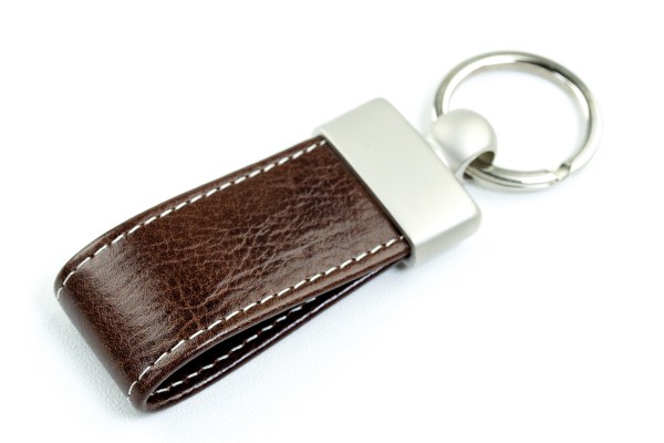 Schlüsselanhänger PREMIUM LEDER VINTAGE Anilin marronebraun