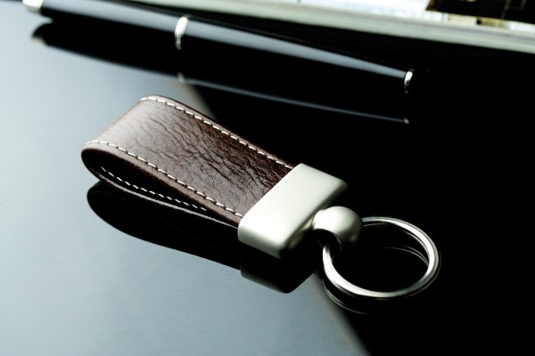 Schlüsselanhänger PREMIUM LEDER VINTAGE Anilin marronebraun