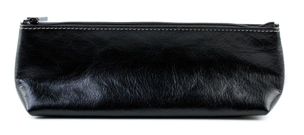Schlamperetui XXL PREMIUM LEDER VINTAGE Anilin schwarz