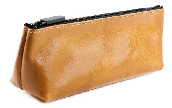 Schlamperetui XXL PREMIUM LEDER VINTAGE Anilin cuoiobraun