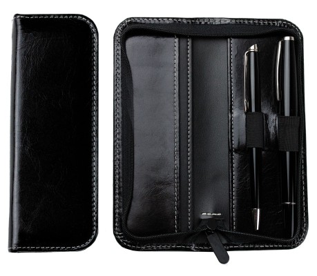RV-Schreibgeräteetui PREMIUM LEDER VINTAGE Anilin schwarz