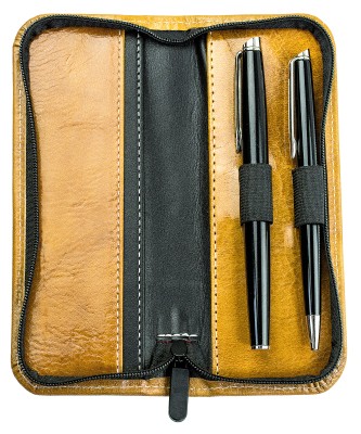 RV-Schreibgeräteetui PREMIUM LEDER VINTAGE Anilin cuoiobraun