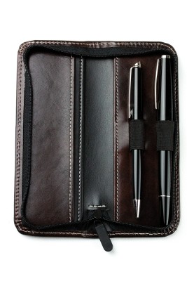 RV-Schreibgeräteetui PREMIUM LEDER VINTAGE Anilin marronebraun