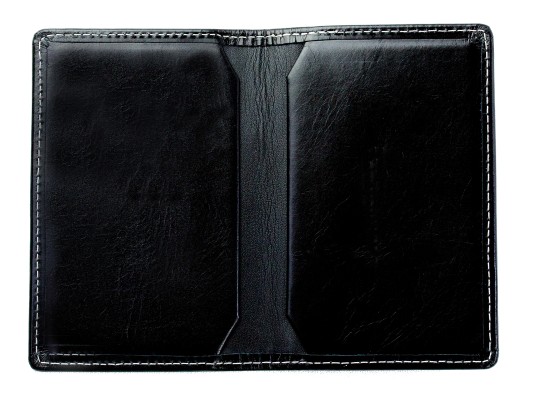 Visitenkartenetui PREMIUM LEDER VINTAGE Anilin schwarz
