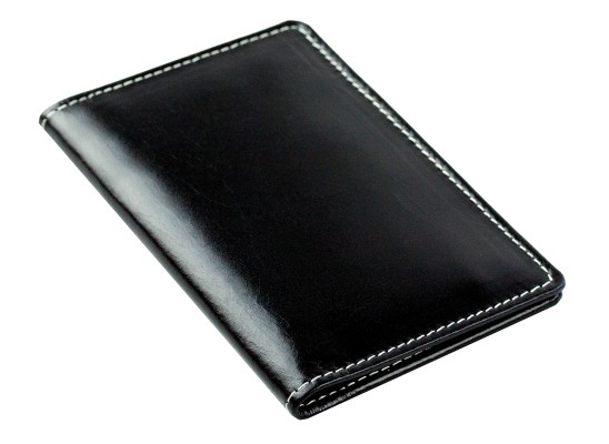 Visitenkartenetui PREMIUM LEDER VINTAGE Anilin schwarz
