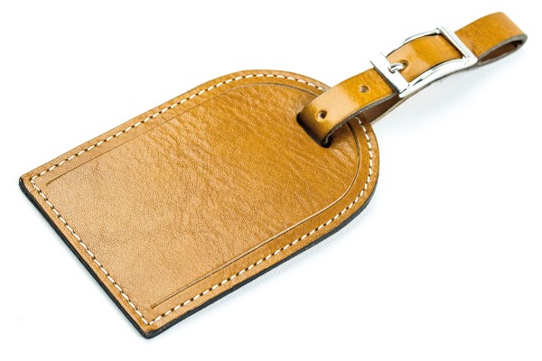 Kofferanhänger PREMIUM LEDER VINTAGE Anilin cuoiobraun