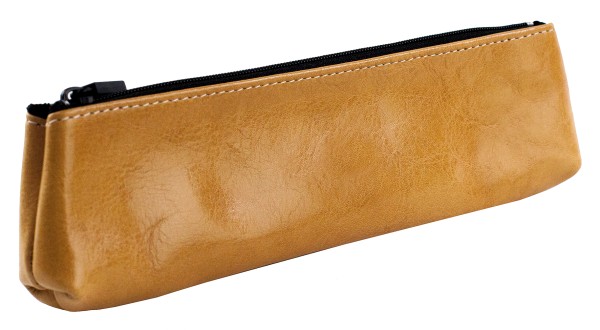 Schlamperetui small PREMIUM LEDER VINTAGE Anilin cuoiobraun