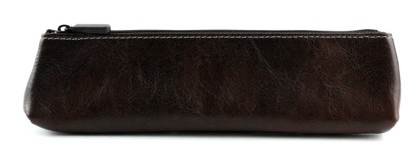 Schlamperetui small PREMIUM LEDER VINTAGE Anilin marronebraun