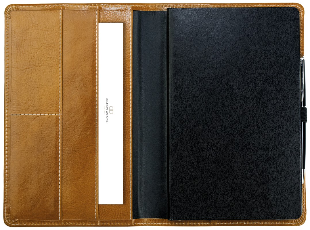Notizbuch DIN A5 schmal | Echtleder | VINTAGE hellbraun