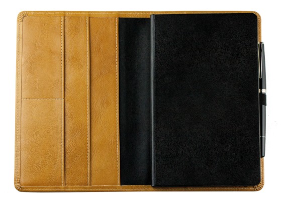 Notizbuch cirka DIN A5 (auswechselbar) PREMIUM LEDER VINTAGE Anilin cuoiobraun