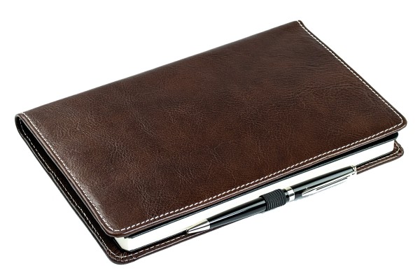 Notizbuch cirka DIN A5 (auswechselbar) PREMIUM LEDER VINTAGE Anilin marronebraun