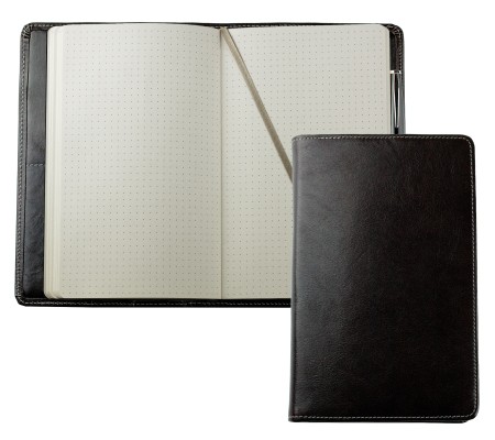 Notizbuch cirka DIN A5 (auswechselbar) PREMIUM LEDER VINTAGE Anilin marronebraun